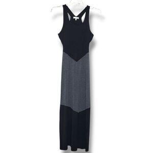 Monte au Black and Gray Maxi Dress